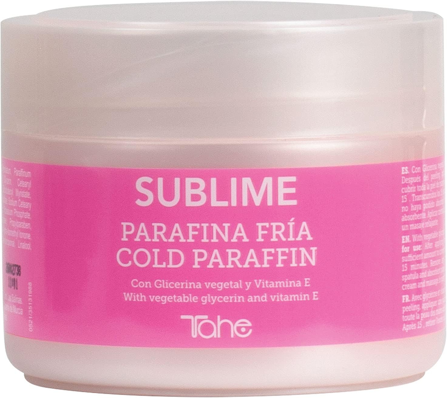 Tahe Sublime Parafina Fría Hidratante y Rejuvenecedora con Vitamina E para Todo Tipo de Pieles, 300 ml