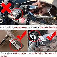 Vista 5 de Protector de mano acrílico para motocicleta, accesorios para Kawasaki Zx10r 2016 Vulcan S 650 Z650 Ninja 300 Er6f Versys 650 decoración de coche