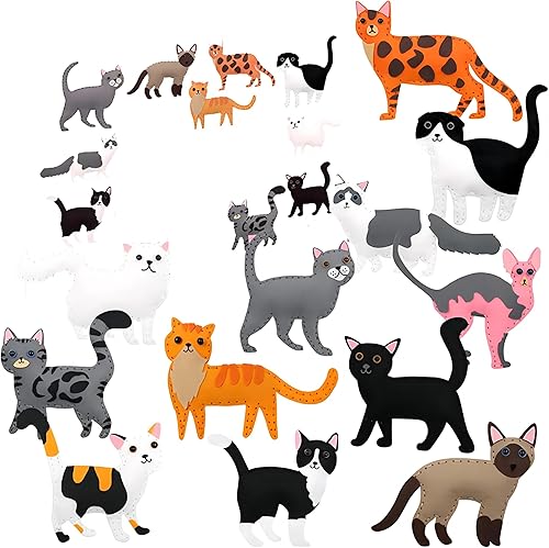 Kit de manualidades de costura para gatos, juego de manualidades y costura para niños, manualidades de costura para niñas y niños, kit de