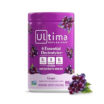 Ultima Replenisher Daily Electrolyte Powder Drink Mix, 90-Serving Canister