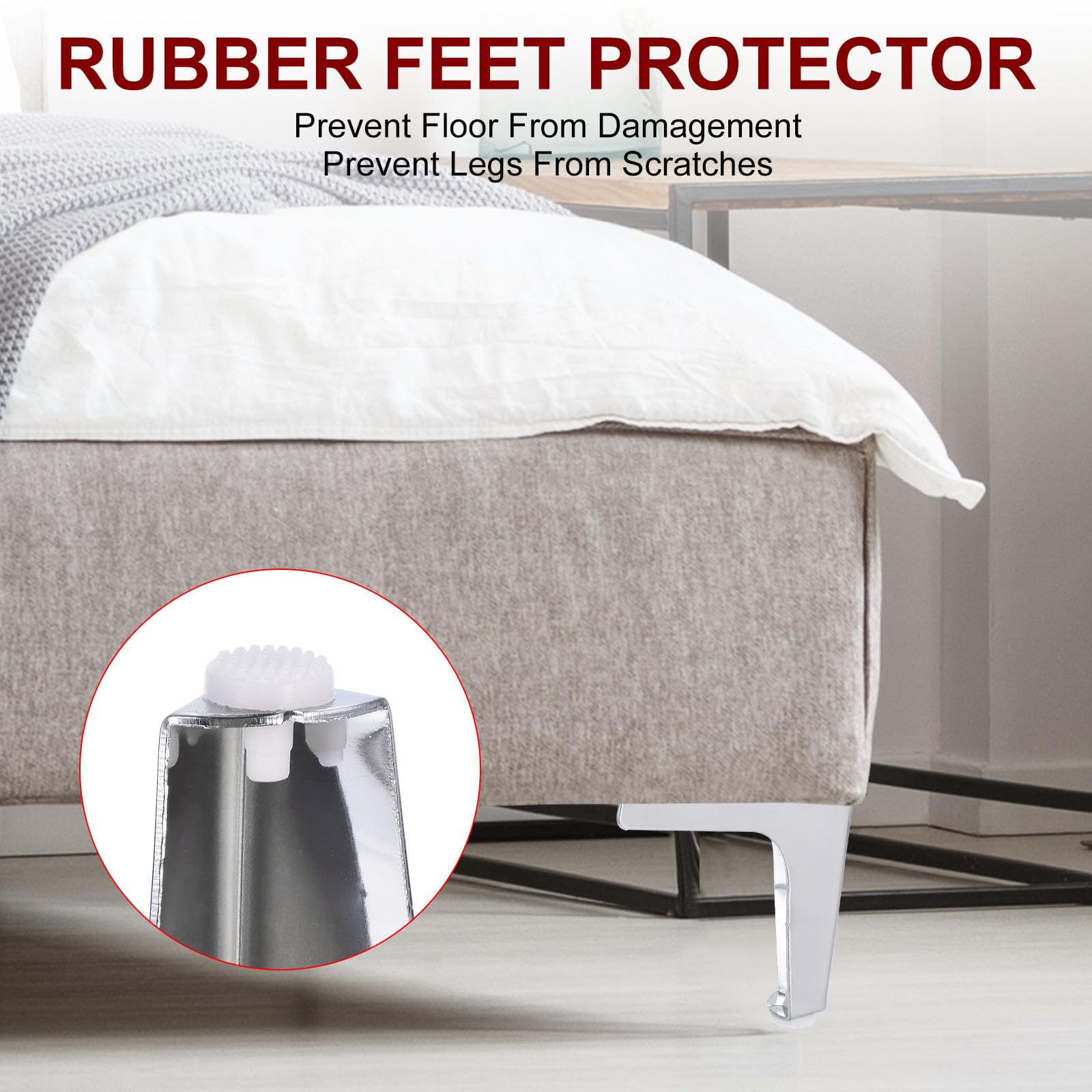 PATIKIL Metal Furniture Legs 4 Inch - Image 3