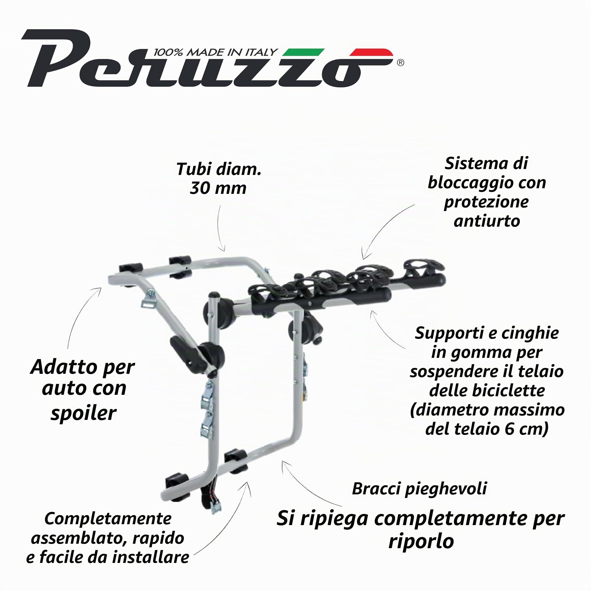 Peruzzo PE 388SC Porta-Bici per 3 Bici