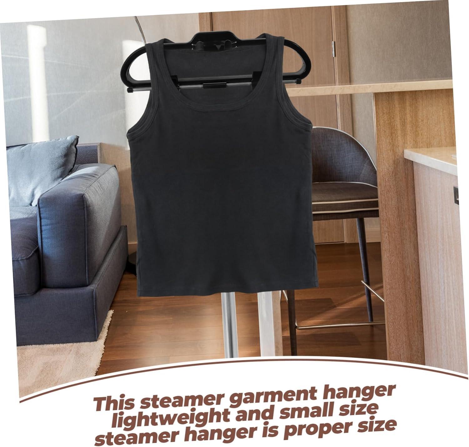 Travel Garment Steamer for Clothes Pant Hanger Steaming Lightweight Hanger