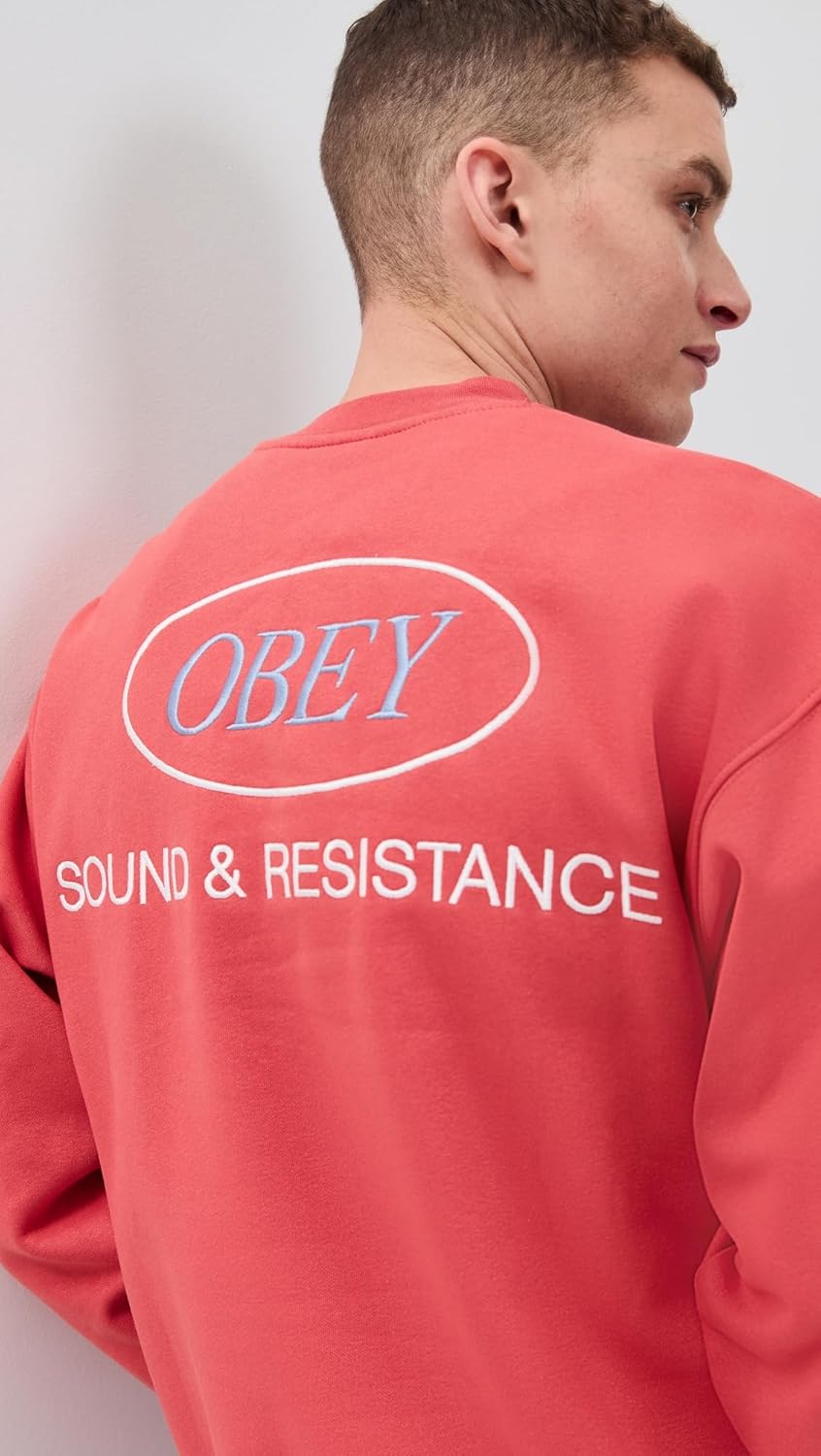 OBEY Men's Heavyweight Sound Crew Sweatshirt - Image 6