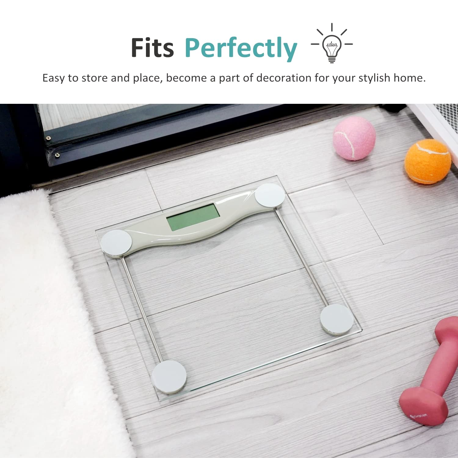 Digital Bathroom Scale for Body Weight, Precision Weighing Scale for