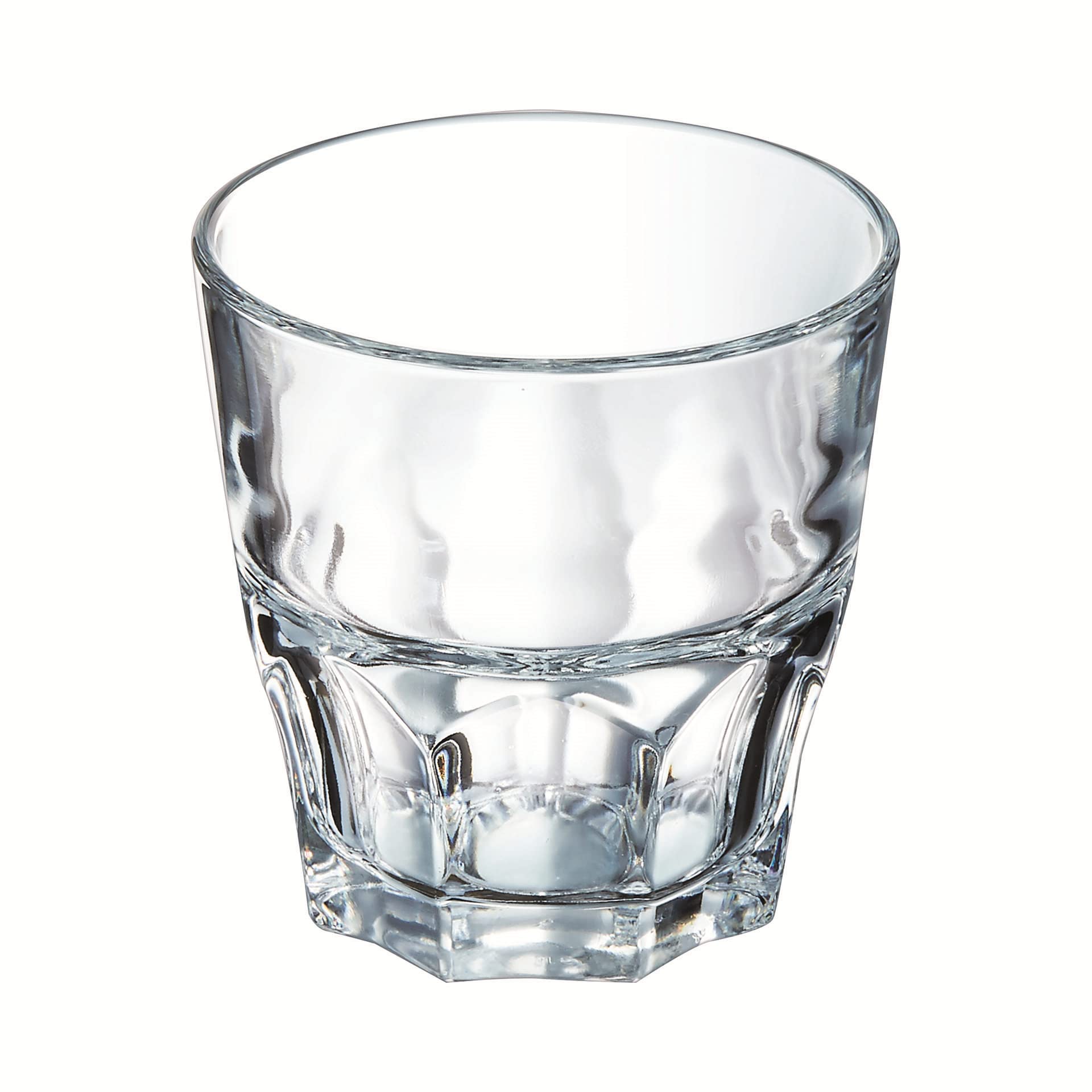 Arcoroc - Granity Collection - 6 szt. kieliszków ze szkła hartowanego o pojemności 20 cl, które można ustawiać jeden na drugim - Nowoczesny design, idealny do koktajli