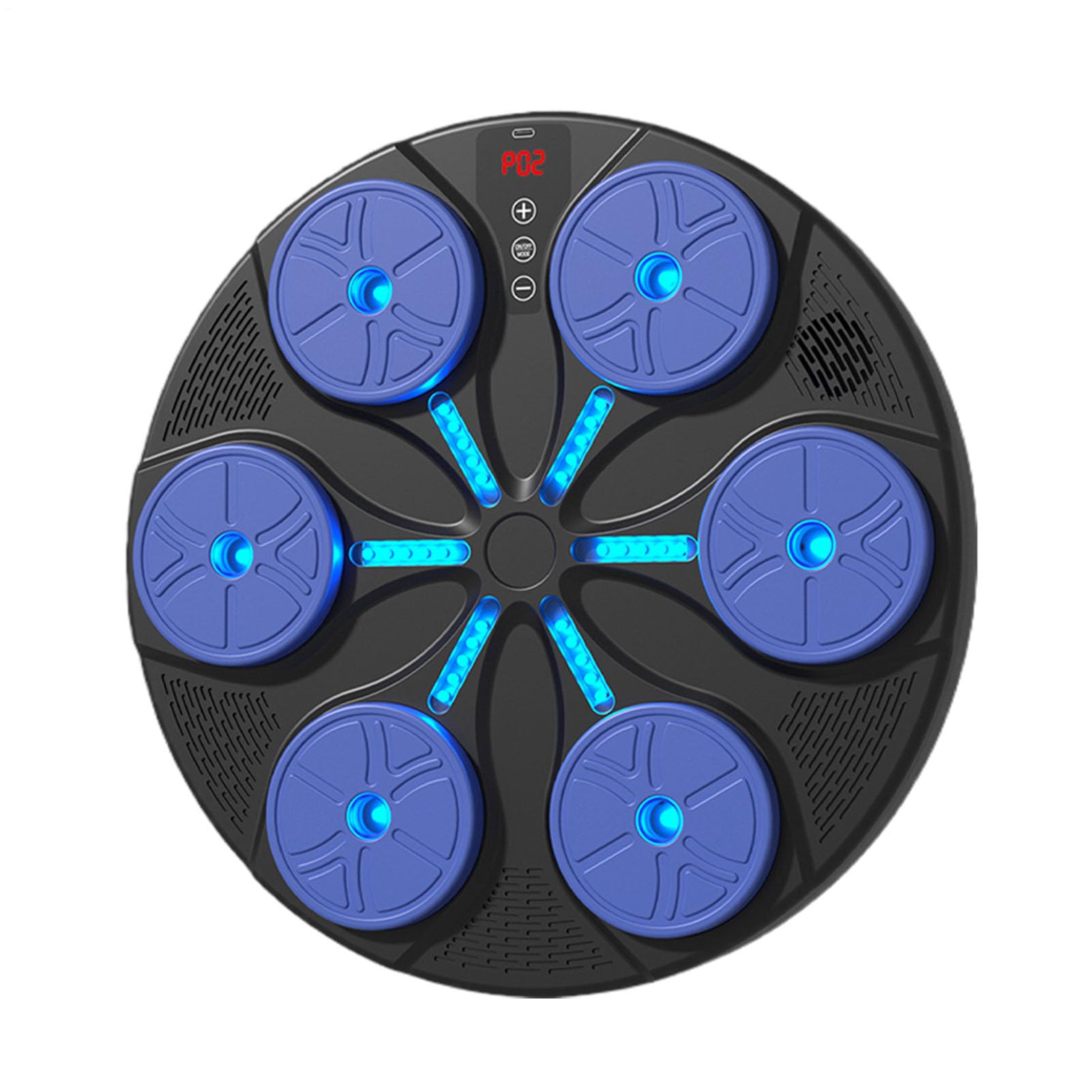 Punzonatrice musicale | 8 modalità di allenamento per esercizi – con luce RGB per boxe, allenamento musicale – per donne e adulti, casa, ufficio, palestra, fitness al chiuso, allenamento, sport