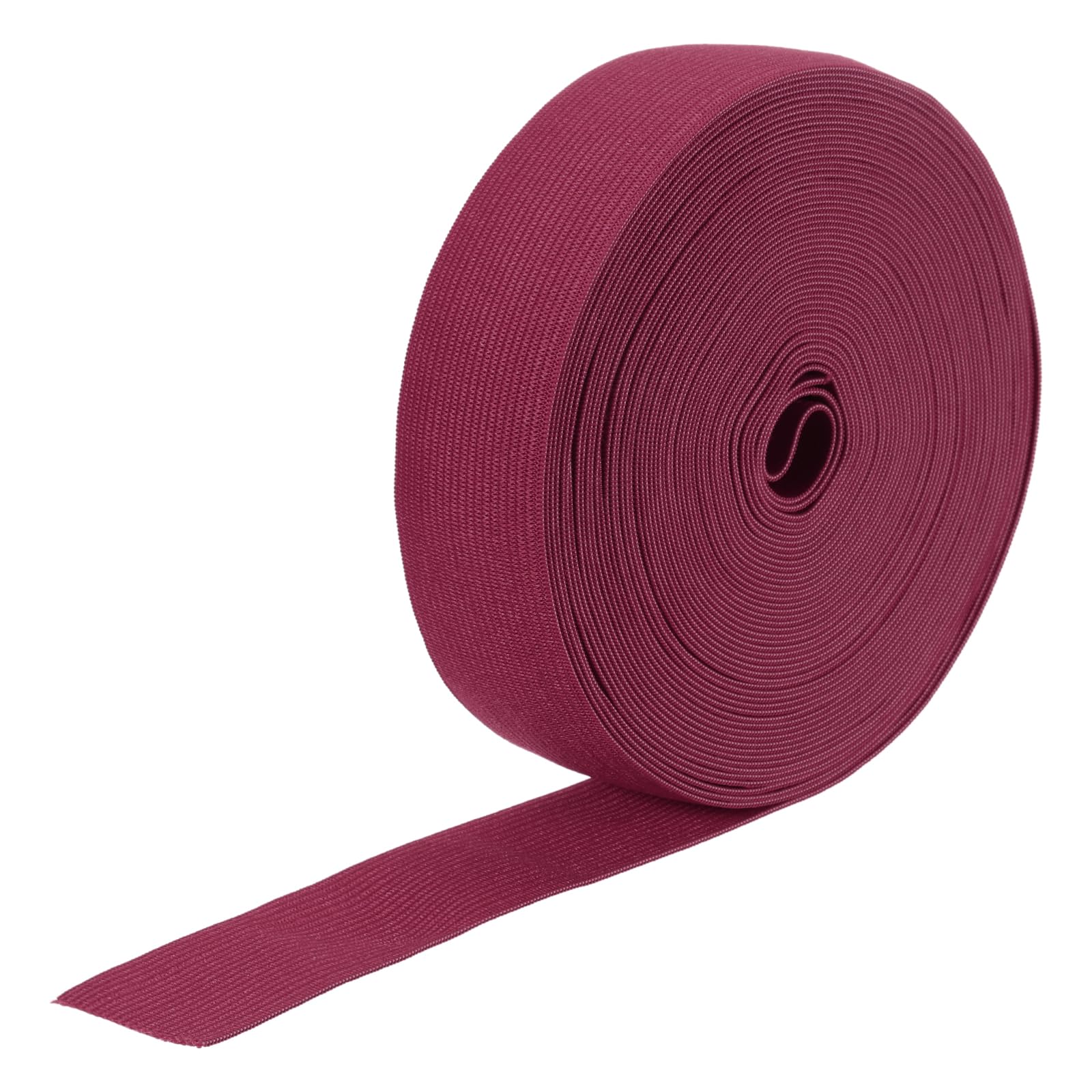 sourcing map Elastic Bands for Sewing 1.1" 10 Yard Wine Red