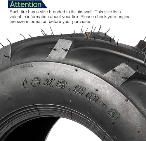 Miniatura 9 de MaxAuto - Patrón de neumáticos para montar en césped P328 (16 x 6.50-8 y 23 x 10.50-12)