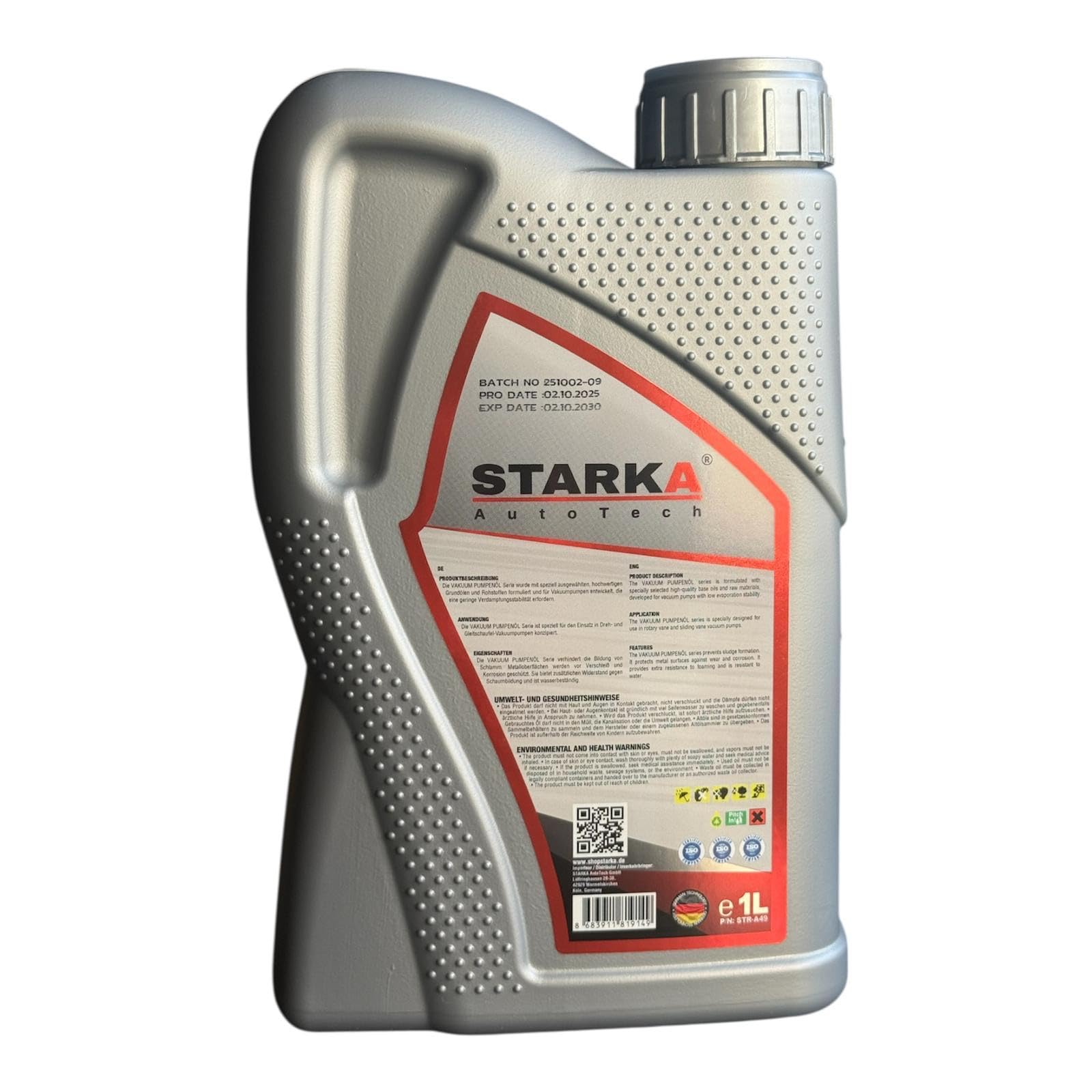Aceite de bomba de vacío ISO VG 46 de alto rendimiento para servicio de aire acondicionado y taller de coche, 1 litro, para R134a y R1234yf - 3
