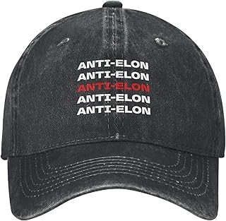 Anti Elon Musk Baseball Cap Stop Musk​​ Golf Dads for Mens Women Washed Cotton Adjustable