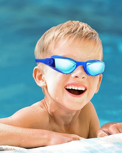 Miniatura 6 de Aegend - Gafas de natación para niños, 2 unidades, para niños y niñas de 3 a 14 años