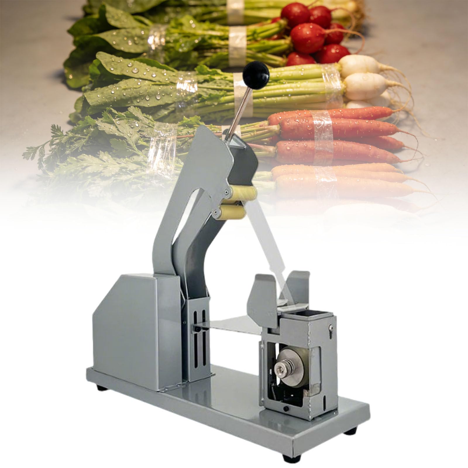 XNZJHPP Semi Automatic Vegetable Strapping Machine for Fresh Produce Packaging in Supermarkets,Farms,Processing Facilities,Vegetable Strapping Machine
