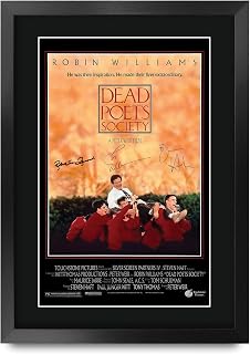 HWC Trading Dead Poets Society (1989) Robin Williams Gifts Printed Poster Signed Autograph Picture for Movie Memorabilia Fans - 16" x 12" Framed
