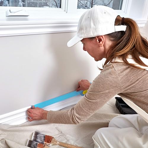 Miniatura 7 de Blue Painters - Papel washi de varios tamaños, paquete múltiple de 44 yardas, cinta adhesiva sin residuos para pintura, dibujo, manualidades,