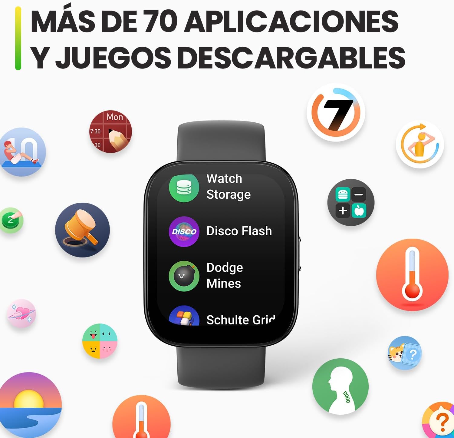 Amazfit Bip 5 Reloj Inteligente 46 mm, Pantalla Grande de 1,91″, Llamadas Bluetooth, Alexa integrada, GPS, batería de hasta 10 días, Smartwatch para Hombre y Mujer 5