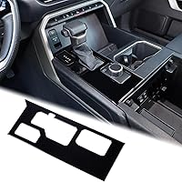 Vista 29 de Aunginsy Marco para panel de cambio de marchas con caja de almacenamiento Compatible con Toyota Tundra/Sequoia 2022-2024 2025 Protector contra