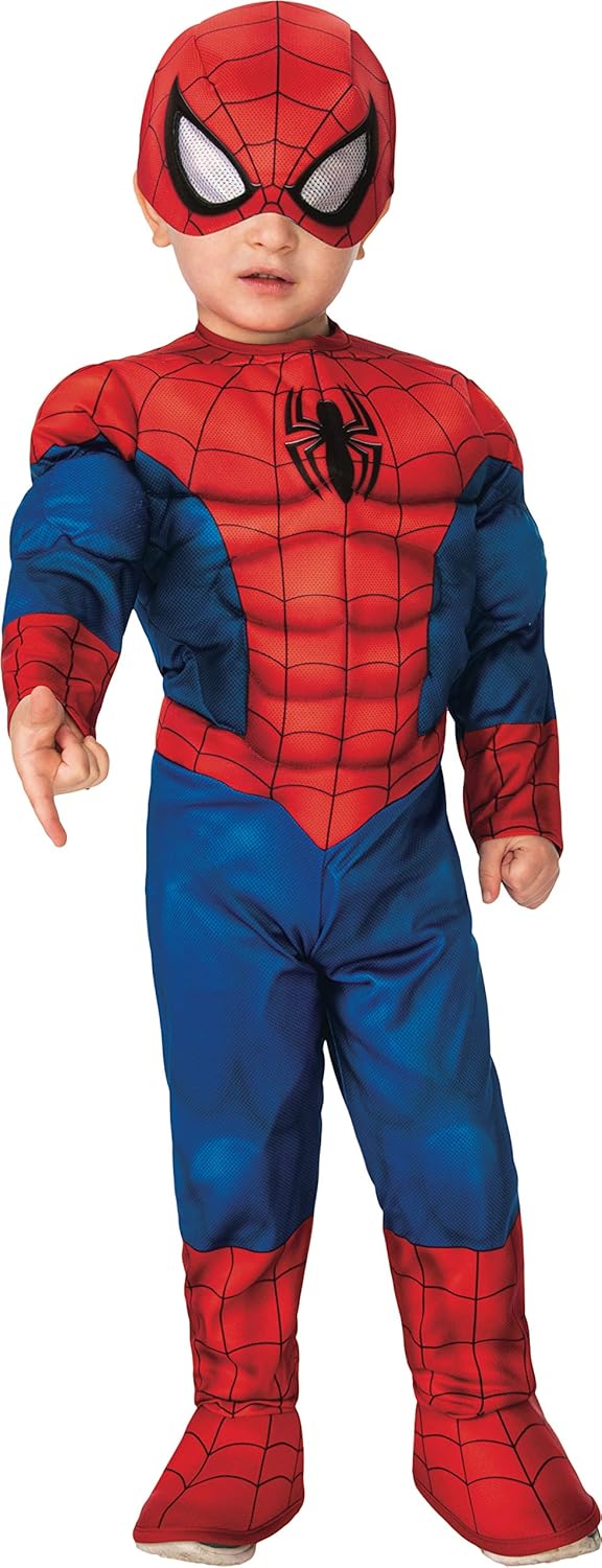 Rubie's baby boys Marvel Super Hero Adventures Deluxe Infant and Toddler Costumes, Spider-man, Toddler US : Clothing, Shoes & Jewelry