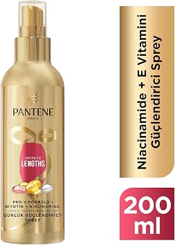 PANTENE Infinite Lengths Günlük Güçlendirici Saç Spreyi 200 ml