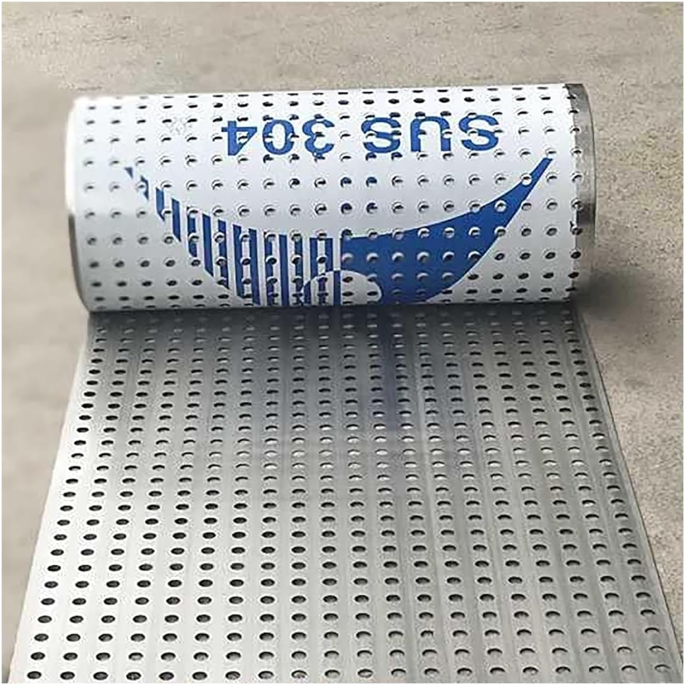 Stainless Steel Perforated Plate,304 Stainless Steel Perforated Metal Sheet, Mesh Plate Screen, Balustrade Infill Panels, Durable & Corrosion-Resistant, 50 x 120 cm for Home & Industrial Use