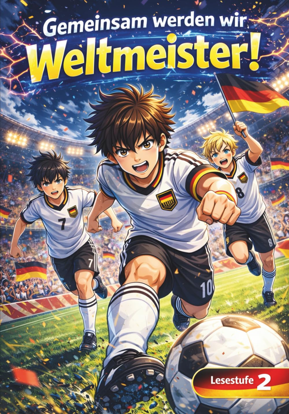 Gemeinsam werden wir Weltmeister!: Eine spannende Fußballgeschichte - Fussball Geschenke Jungen & Geschenk Junge 8 Jahre zum Selberlesen oder Vorlesen, Lesestufe 2 (Lesepanda)