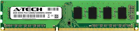 A-Tech 2GB DDR3 1600MHz PC3-12800 CL11 DIMM 240-Pin Non-ECC UDIMM Desktop RAM Memory Module