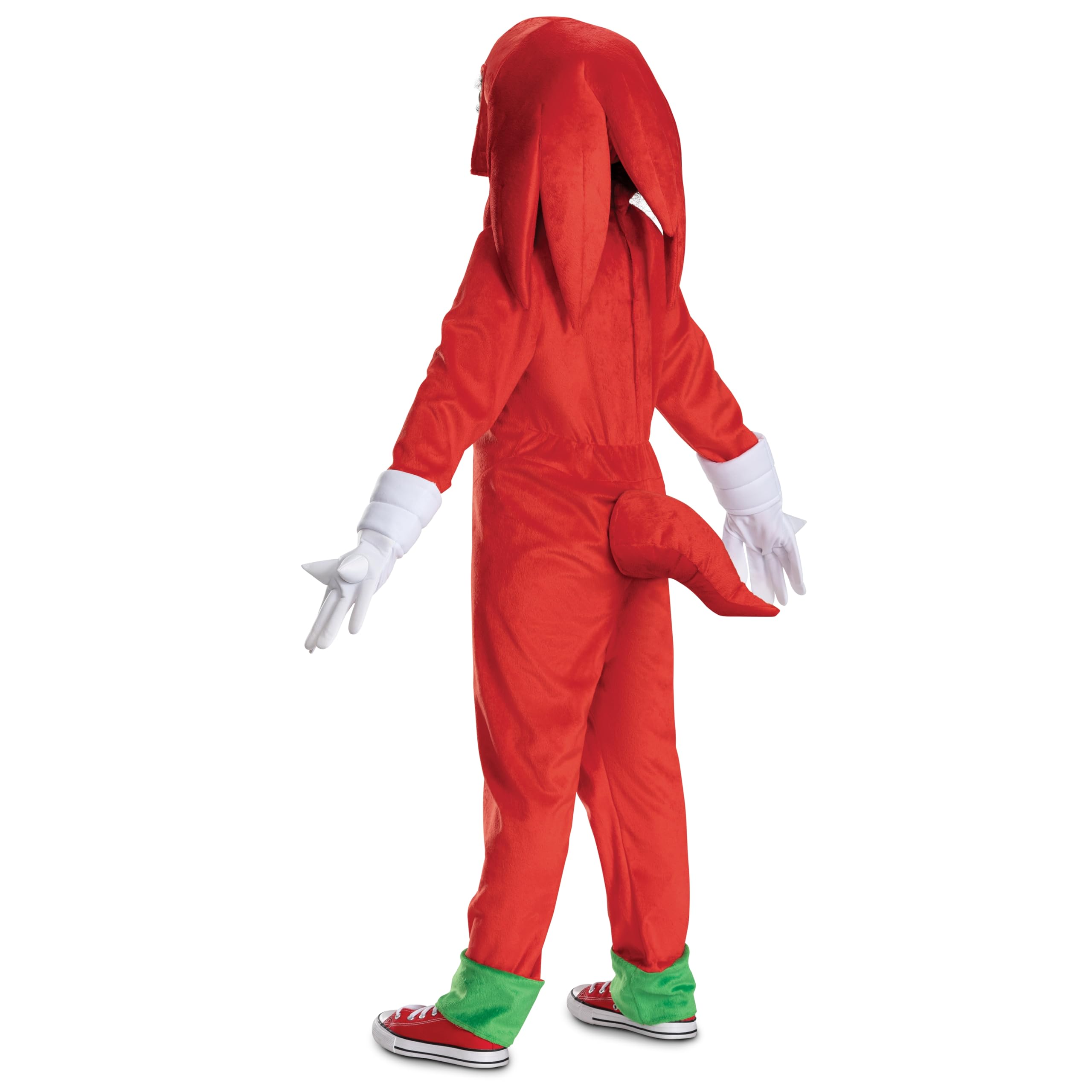 Disguise Costume di Sonic Knuckles Deluxe per bambini, costume ufficiale Sonic Movie 3, con copricapo e guanti