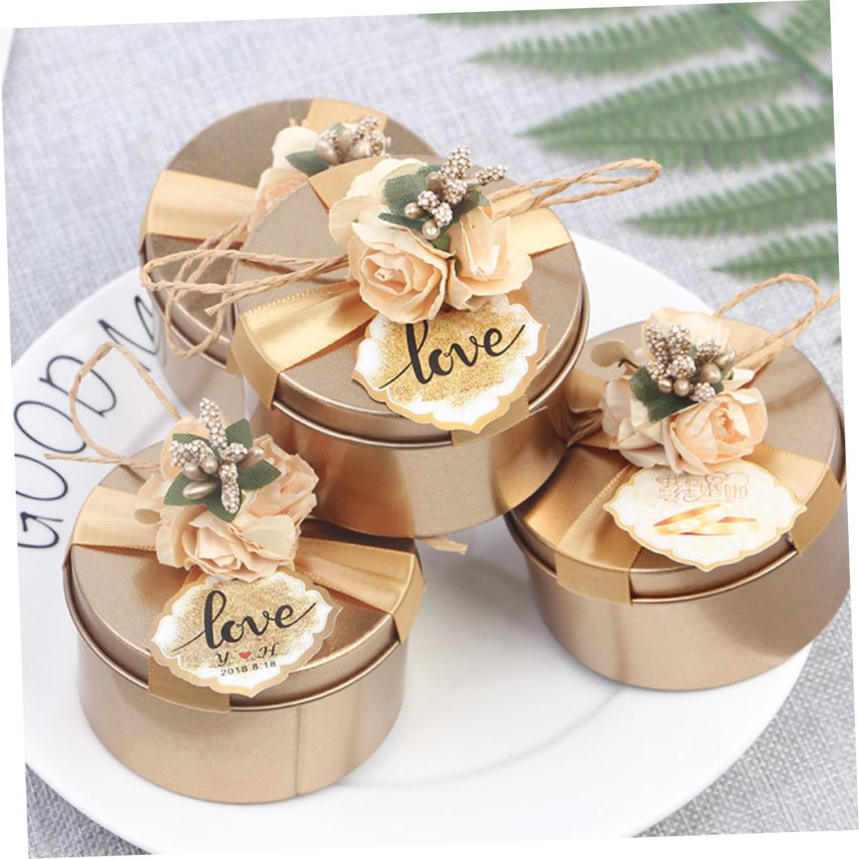 Healeved 8pezzi Scatole Per Matrimonio Da Scatoline Eleganti Per Confetti e Piccole Decorazioni Color Per Feste e Compleanni