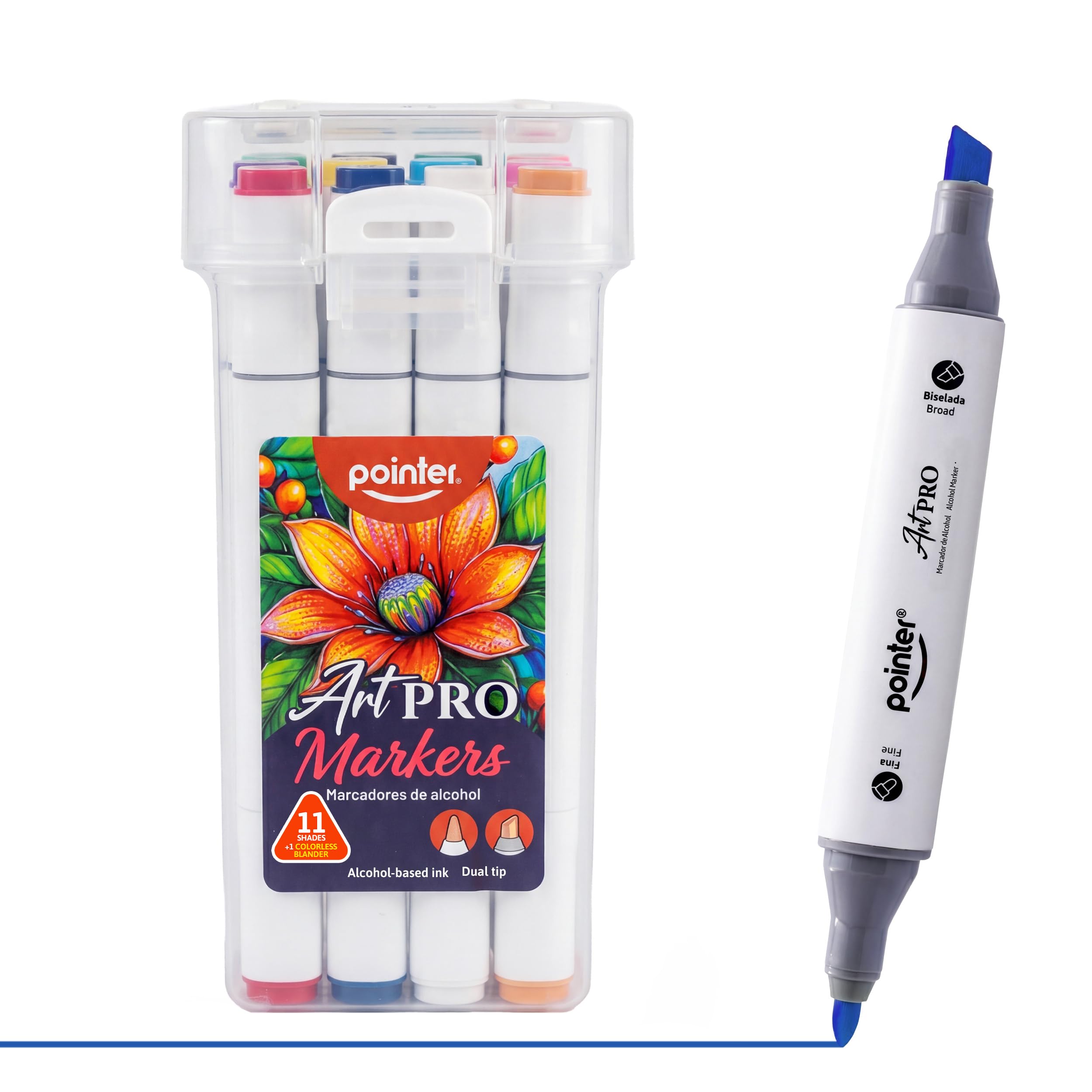 Amazon.com: Pointer Art Pro Alcohol-Based Markers with A Fine and