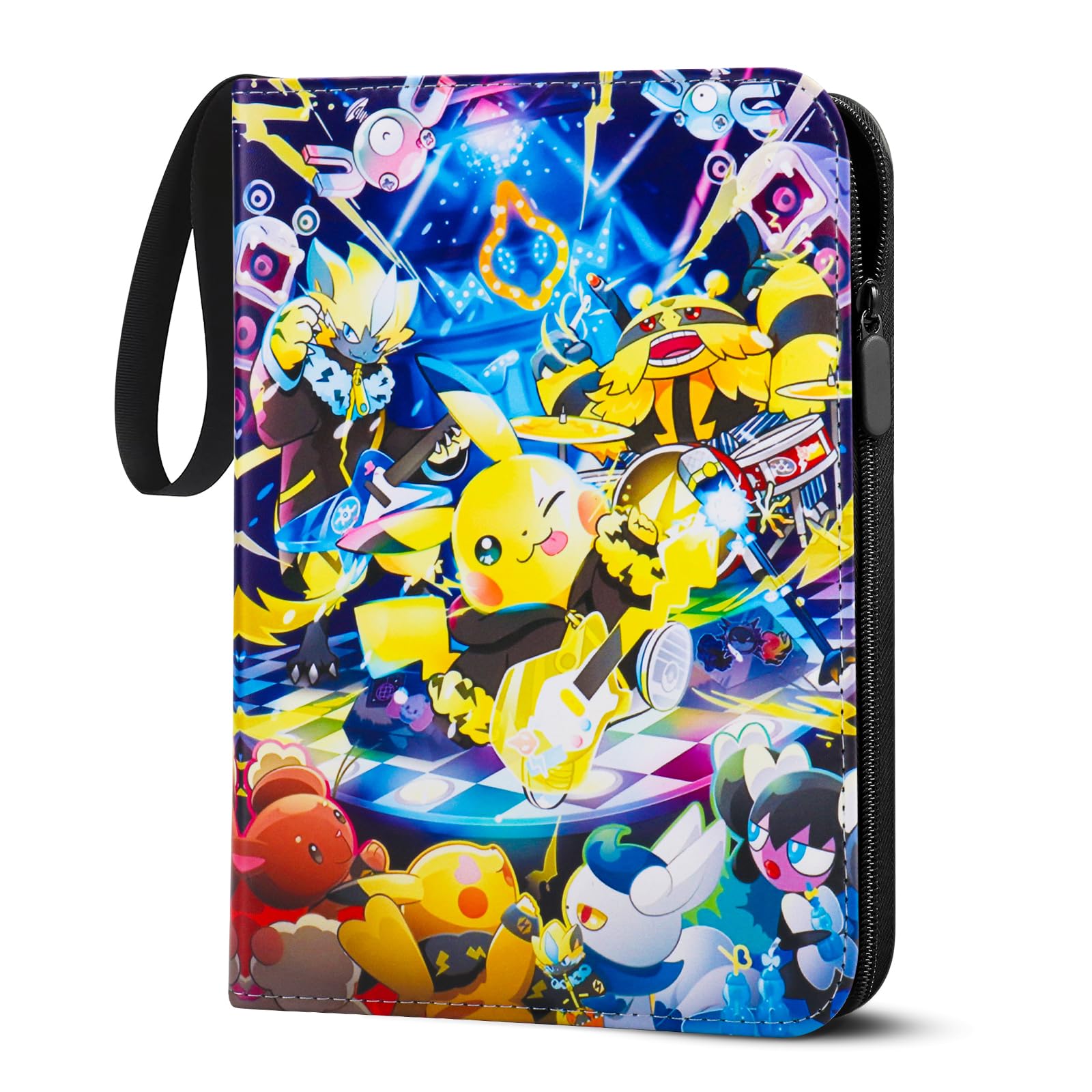LYAILOOGXL Wasserfest Sammelalbum für Pokemon Karten: Sammelkarten Album Passt für 400 Karten mit 50 Abnehmbaren Hüllen - PU-Material mit wasserdichter Oberfläche
