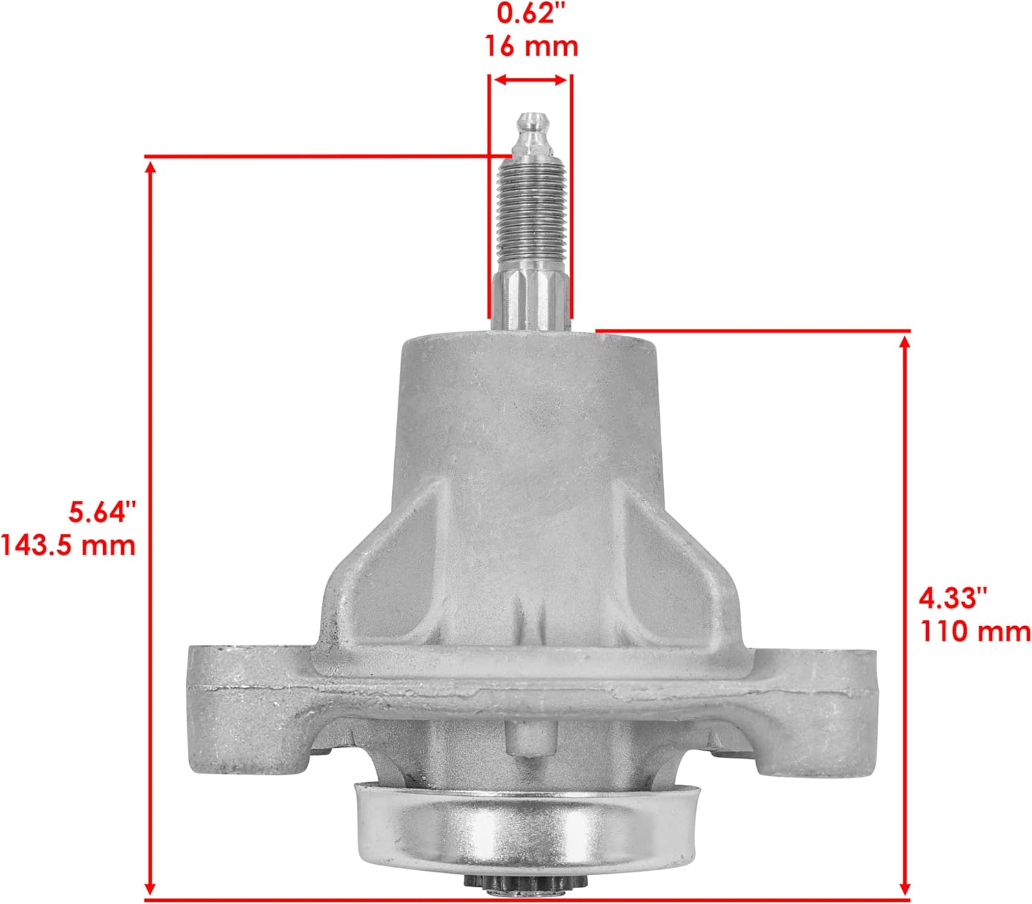 Caltric 48" Deck Spindle Assembly Compatible With Husqvarna RZ4621 RZ4622 RZ4623 Z246 Z4824 Z4218 Z4219 Z4824 Z5426 GTH2248 GTH250