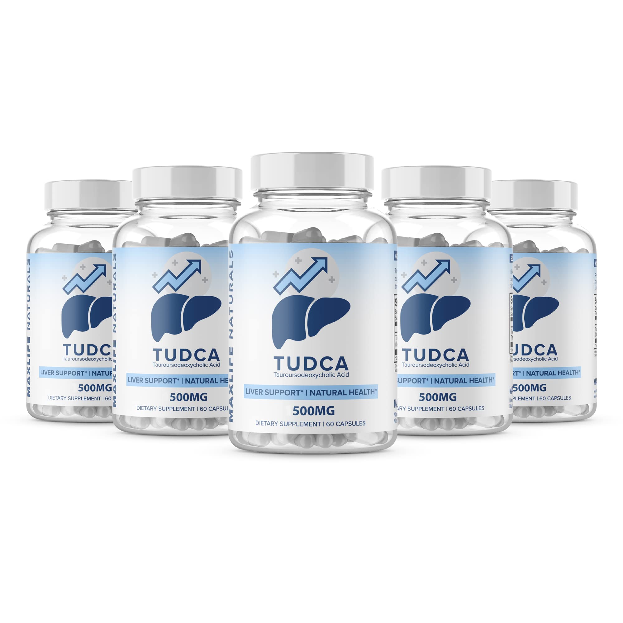 Buy (5 Pack) Tudca Liver Support Supplement - Tudca 500mg 300 SERVINGS