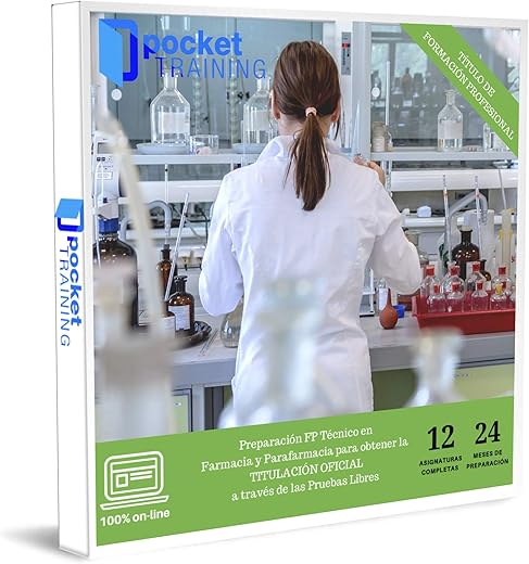 Pockettraining | Curso Online y Guía de Formación | Curso Preparatorio Para las Pruebas Libres de FP Técnico en Farmacia y Parafarmacia | Formación Profesional