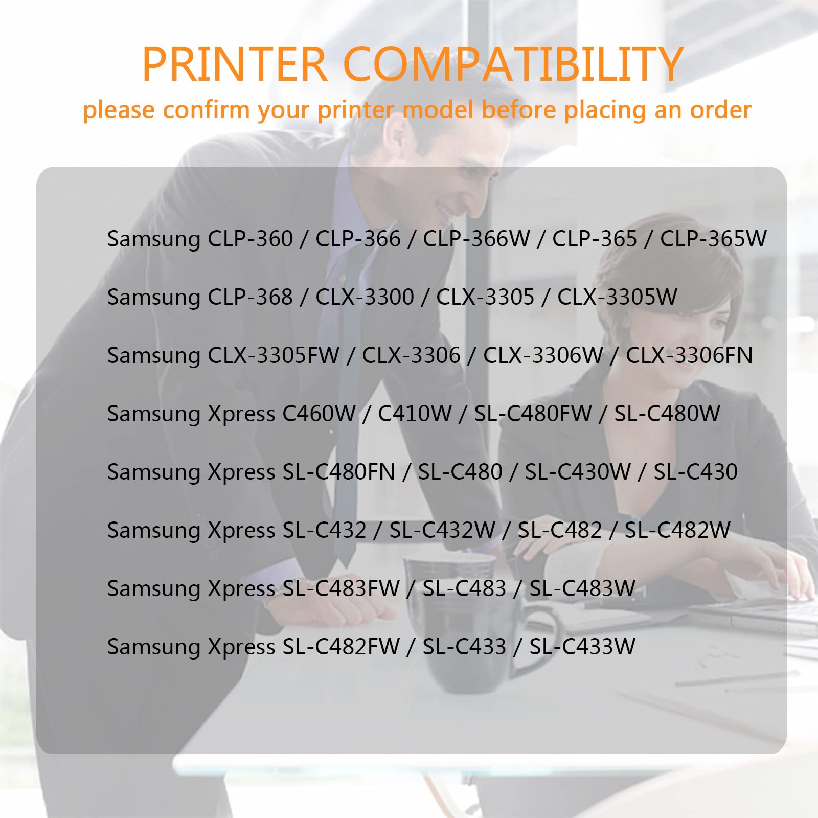 R406 Kit Tamburo CLT-R406 CLT-R406/SEE Compatibili per Stampante Samsung C410W CF460FW C460W CLP-360 CLP-365 CLX-3305 CLP-365W CLX-3305FW CLX-3300 CLX-3305FN CLX-3305W CLX-3305N (1 Pacco)