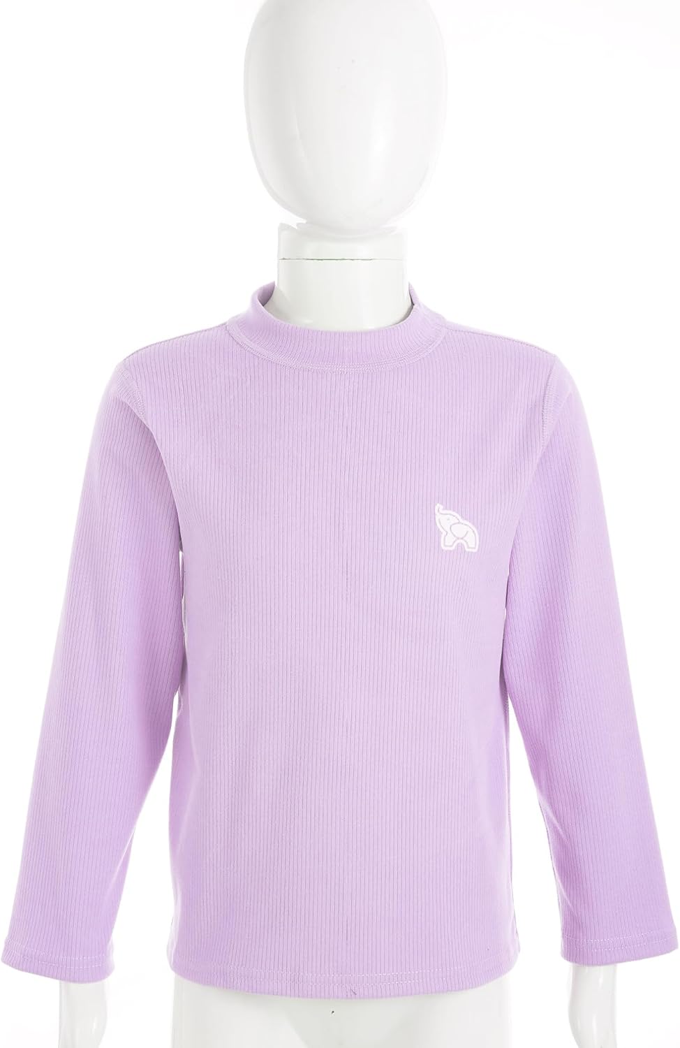 ranrann Boys Girls Thermal Underwear Top Solid Turtleneck Long Sleeve Base Layer T-Shirt Undershirt Pullover Sweater