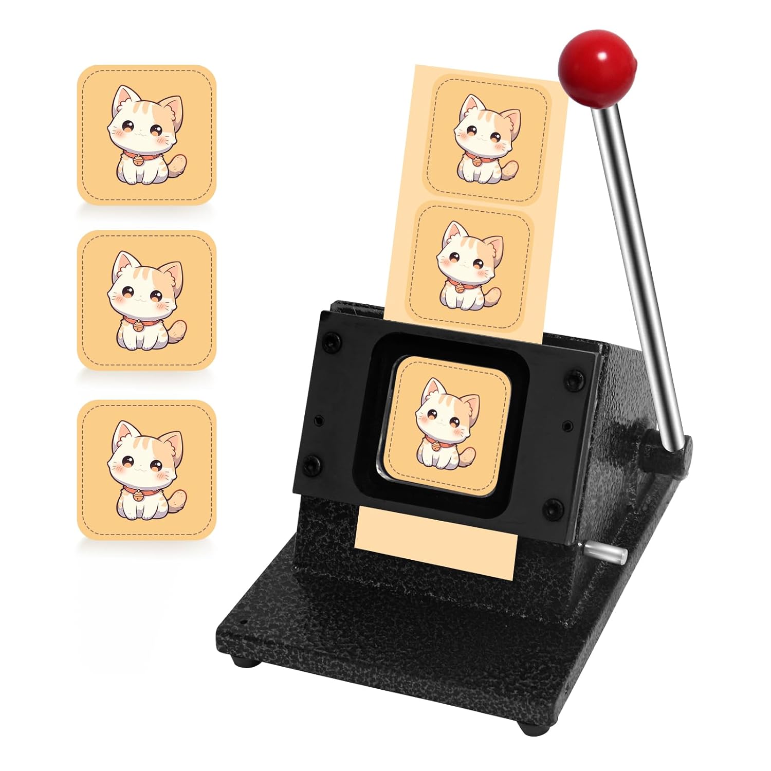 2.48''x2.48''Square Paper Punch, Square Punches for Paper Crafts, Die Cutter Photo Cutter Machine for DIY Handicrafts