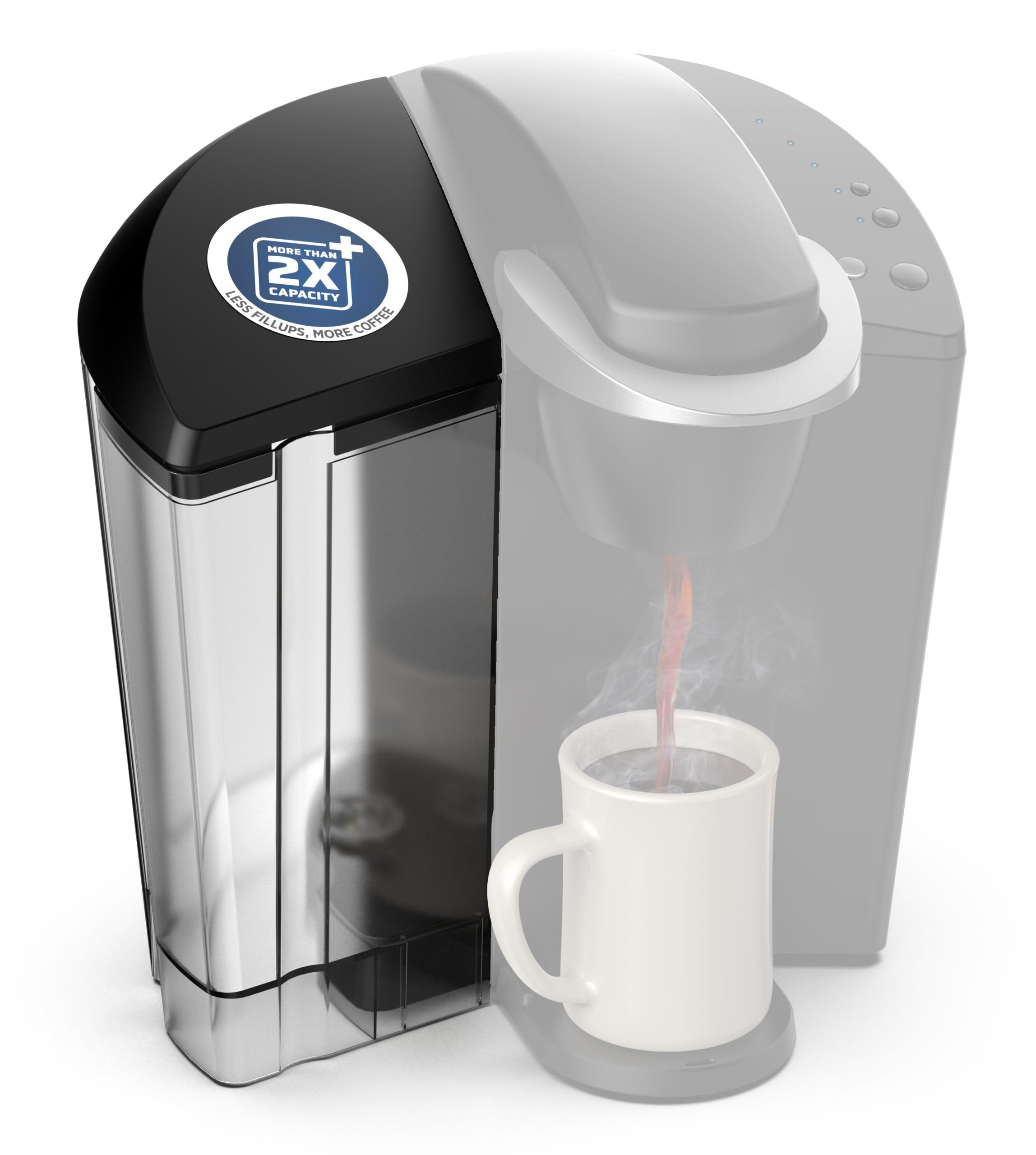 Gevoli XL Replacement Water Reservoir for Keurig K-Classic Coffee Maker [!Check Image 2 for Compatibility!] Extra Large 114 Ounce Tank for K50 / K55