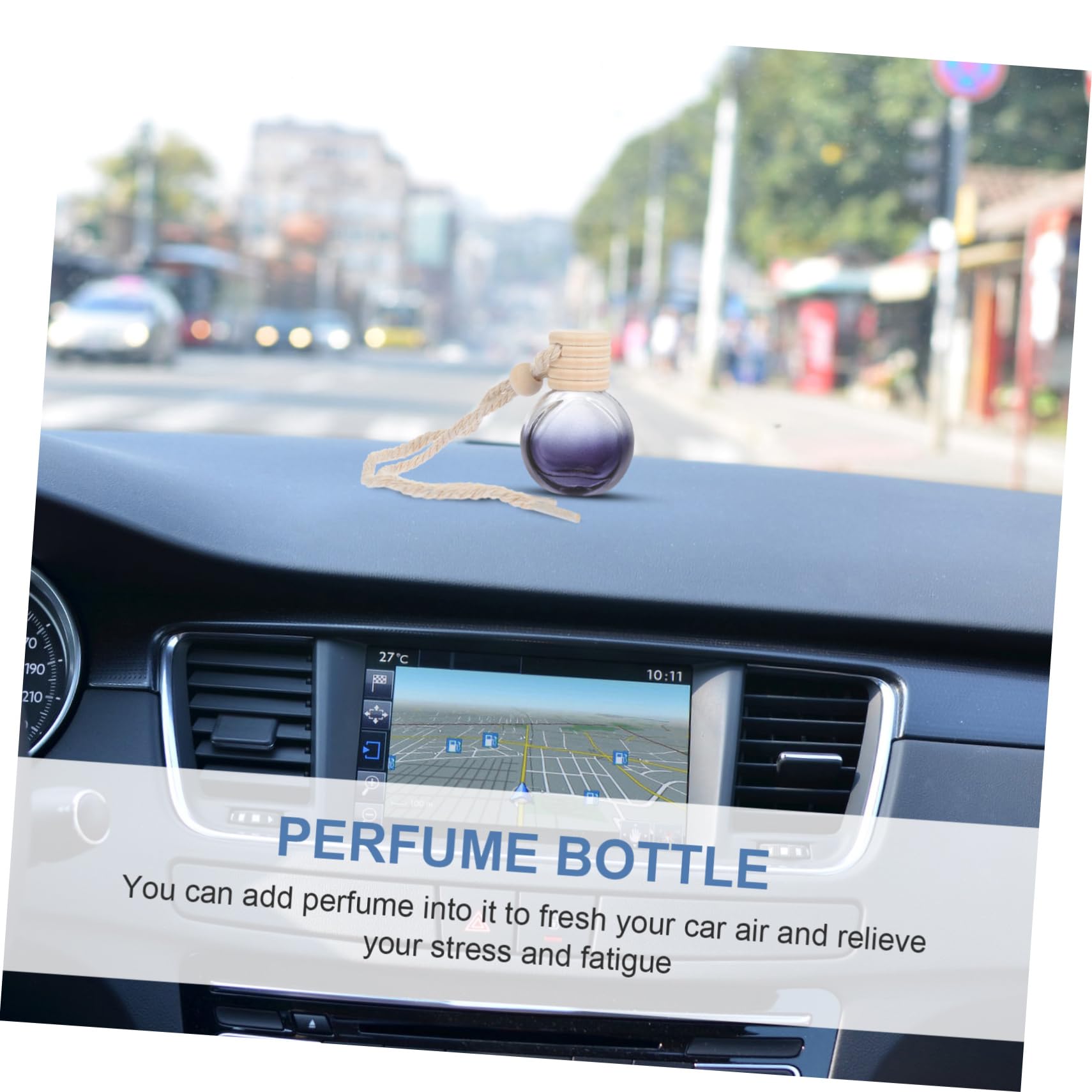 Zerodeko 20 Stück Teiliges Auto Duftdiffusor Flaschenanhänger Flasche mit Baumwollschnur für Aromatherapie und Ätherische Öle Dekorative Parfümflasche für Auto Zuhause und Büro