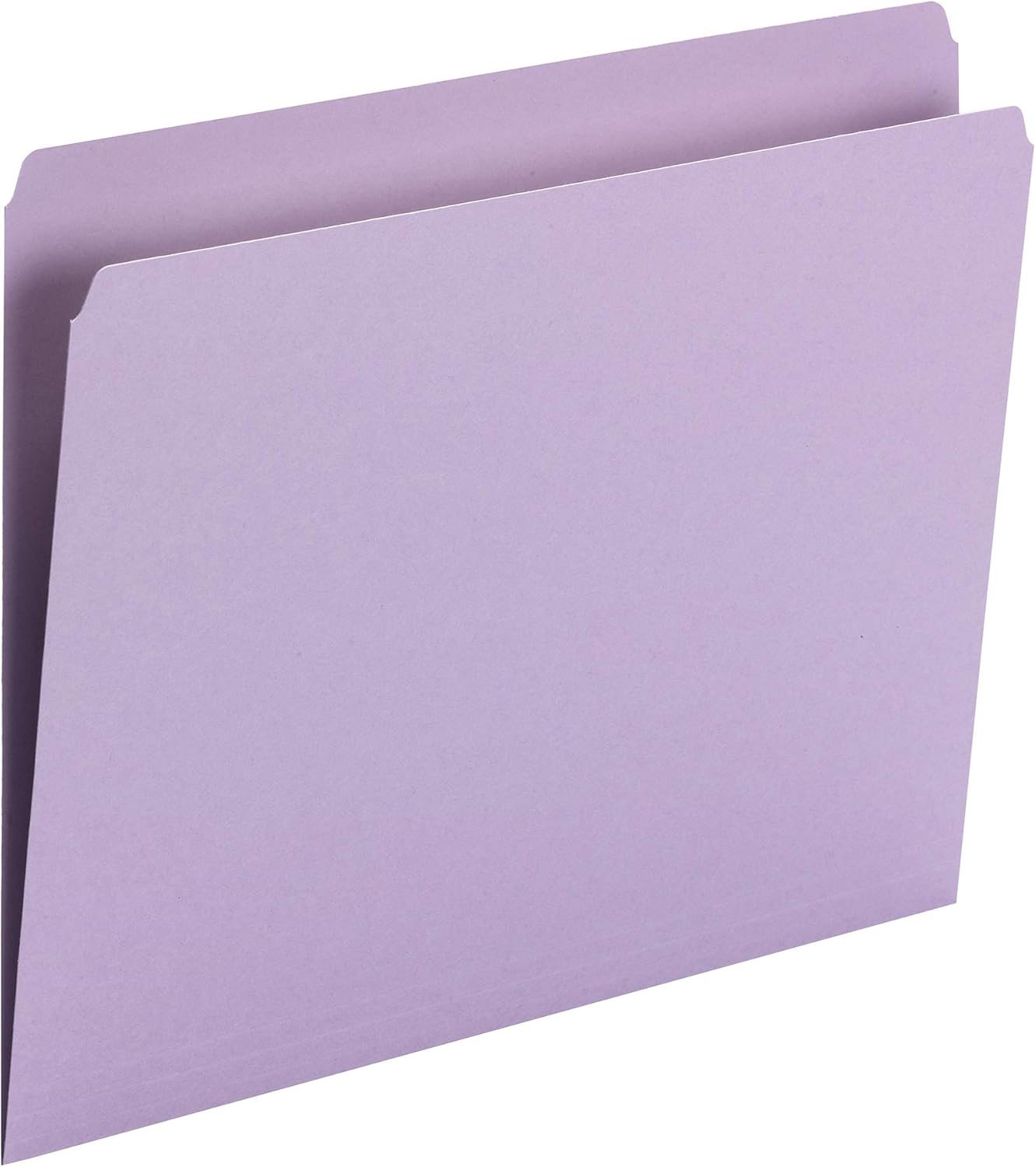 Smead File Folder, Straight-Cut Tab, Letter Size, Lavender, 100 per Box (10940) : Office Products