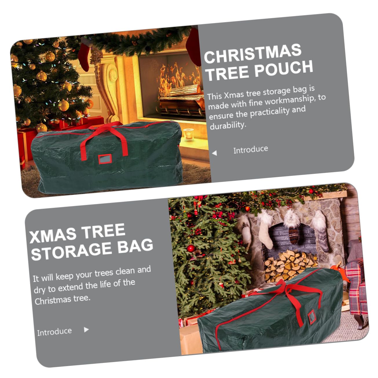 Bolsa Para Árbol De Navidad Con Cremallera y Asas De Transporte Bolsa Para Regalos De Fiesta Para Guardar Árbol De Navidad Exterior