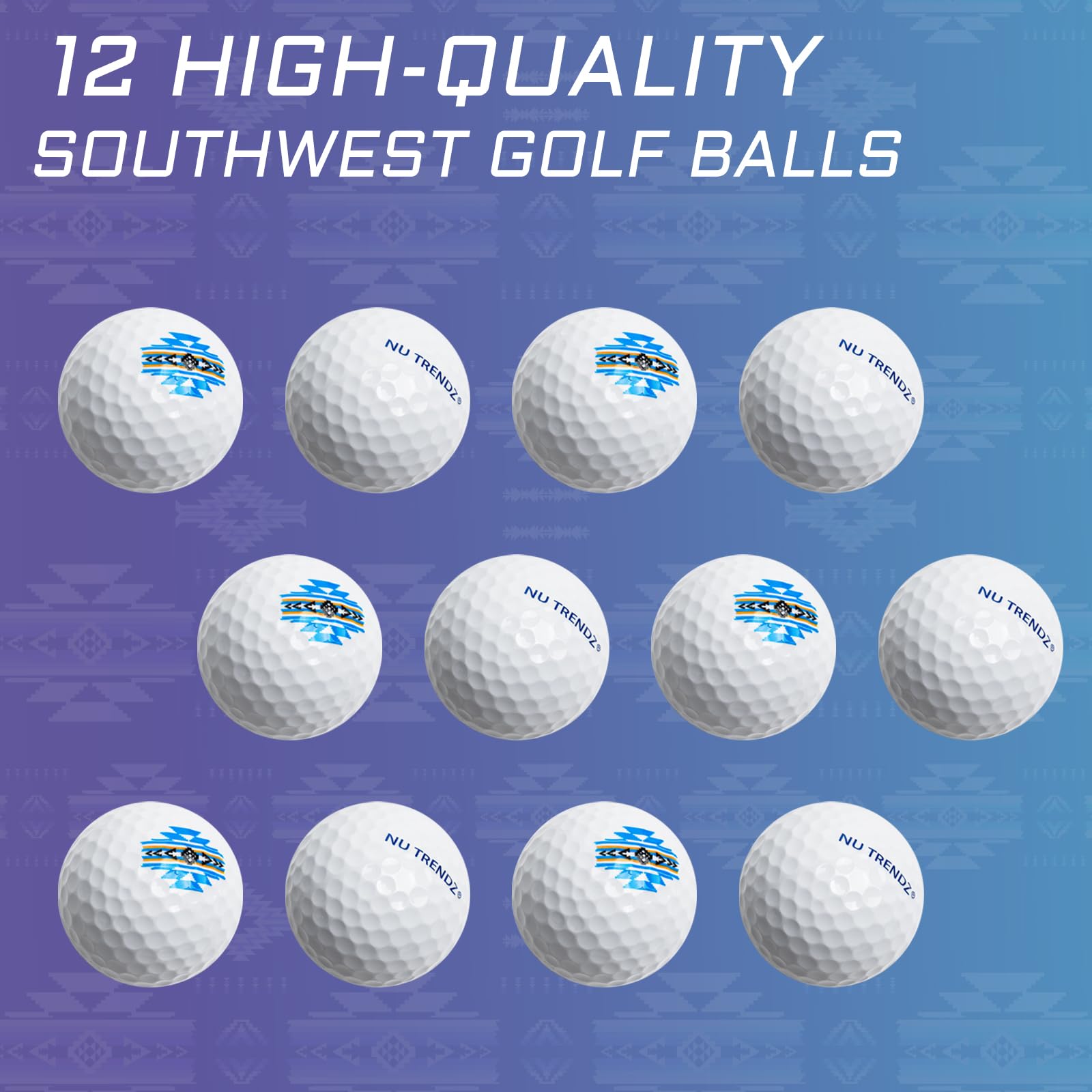 NU TRENDZ Golf Bal, Golf Ball for Distance and Control,1 Dozen (12 Balls)