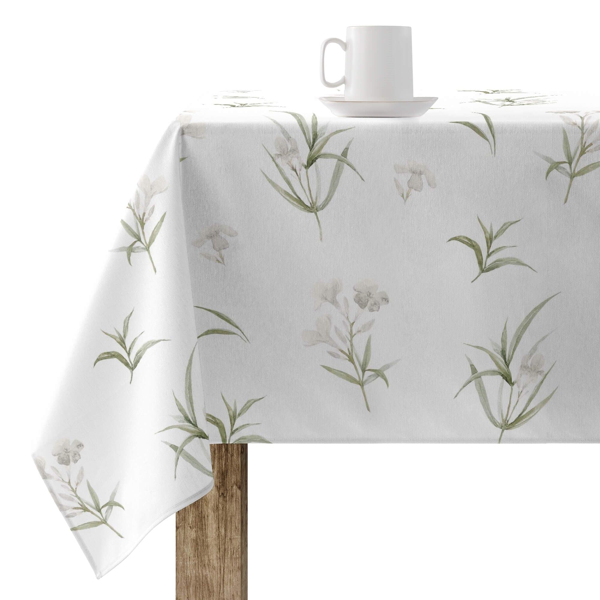 BELUM | Stain Resistant Tablecloth Size 240 x 155 cm - Extra Soft Touch Tablecloth Colour Multicolor - Tablecloth Fabric 100% Organic Cotton Model T08