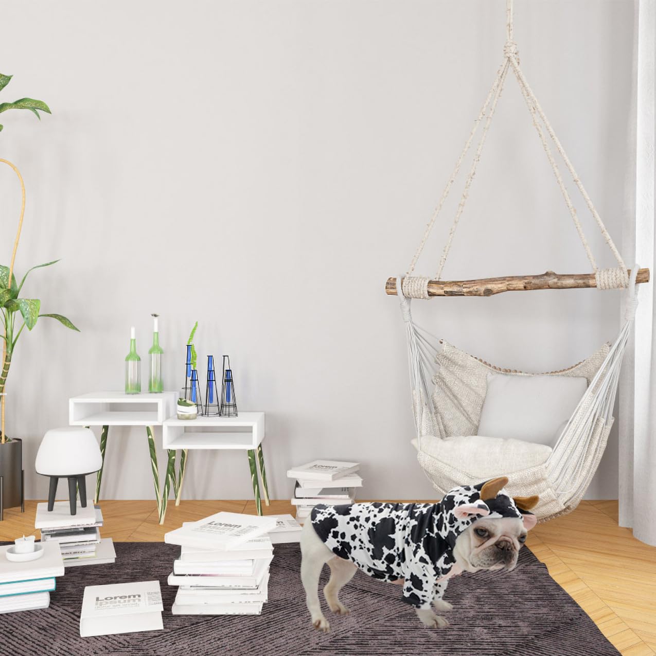 Mipcase 2stücke Kawaii Kuhkostüm Für Haustiere Lustige Tierbekleidung Für Hunde Und Katzen Dekorative Kleidung Für Besondere Anlässe Und Fotoshootings Warm Und Stilvoll