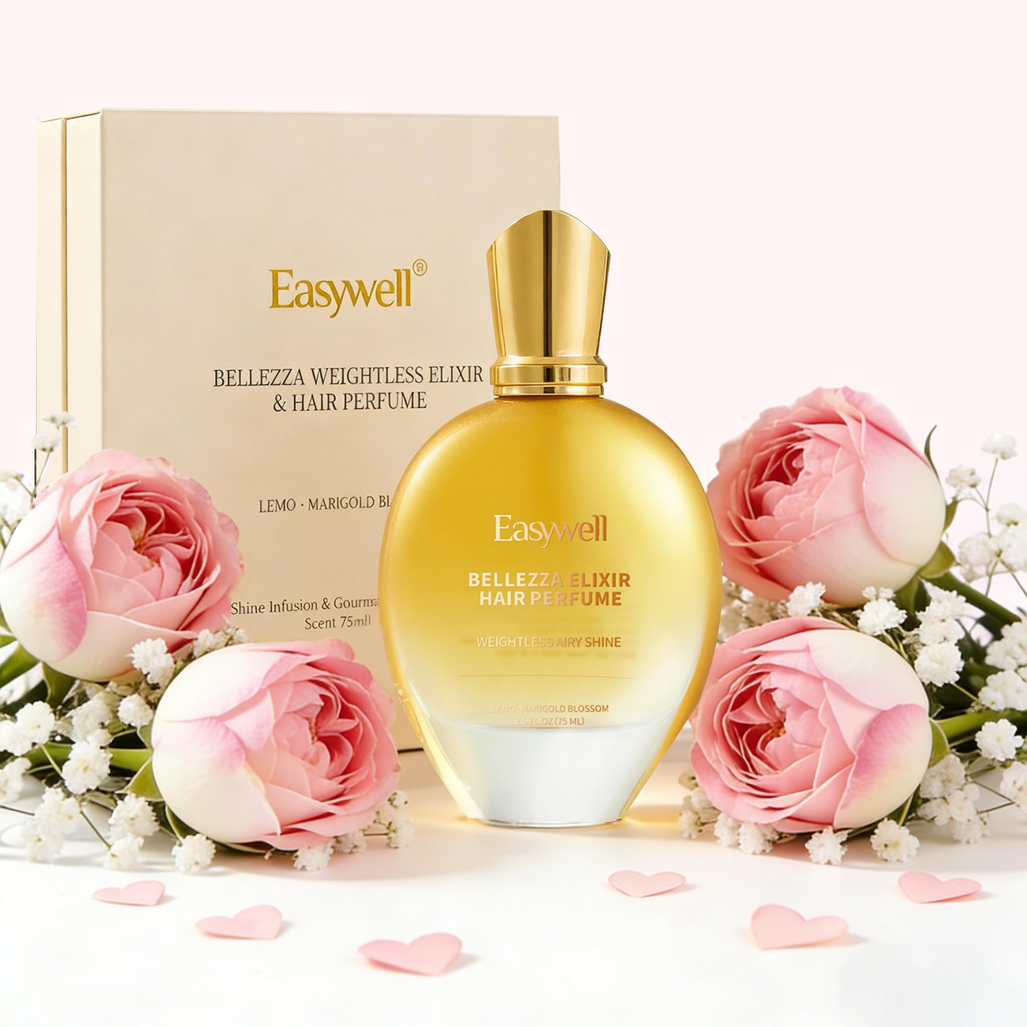 EASYWELL Leave In Conditioner Spray, Hair Perfume for Women, Hair Spray Women with Vitamin B5, Floral, Osmanthus Aroma, Violet Vanilla Orchid, 2.5 Fl