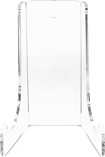 Clear Choice Soporte de caballete acrílico de doble curva, 6.5 pulgadas de alto 316 pulgadas de grosor, tablero de mesa o montaje en pared,