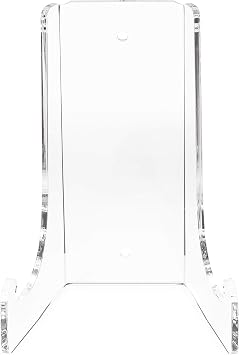 Clear Choice Double-Bend Acrylic Easel Stand 8.5 H |Table top or Wall Mount, Display, Flat Plates, Photos, Place Cards, use for Weddings, Funerals or Birthdays | Clear H8.5 X W 6X D 4.5