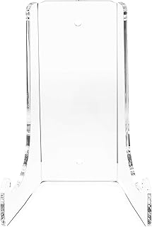 Clear Choice Double-Bend Acrylic Easel Stand 12.5 H |Table top or Wall Mount, Display, Flat Plates, Photos, Place Cards, use for Weddings, Funerals or Birthdays | Clear (H 12.5 x W 8 1/4" D x 6 3/4")