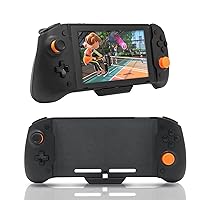 Vista 11 de ECHZOVE Upgrade Nintendo Switch OLED Controller Grip - Ergonomic Animal Crossing Style Controller with Joystick, NFC, Turbo, Six-Axis Gyro, Dual