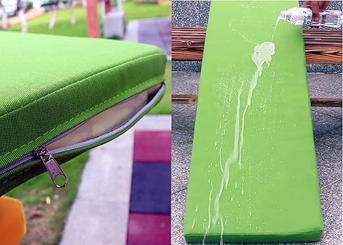 Miniatura 3 de Cojín de banco para exteriores e interiores, resistente al agua, para muebles de patio al aire libre, cojín para asiento de columpio, 2 pulgadas,