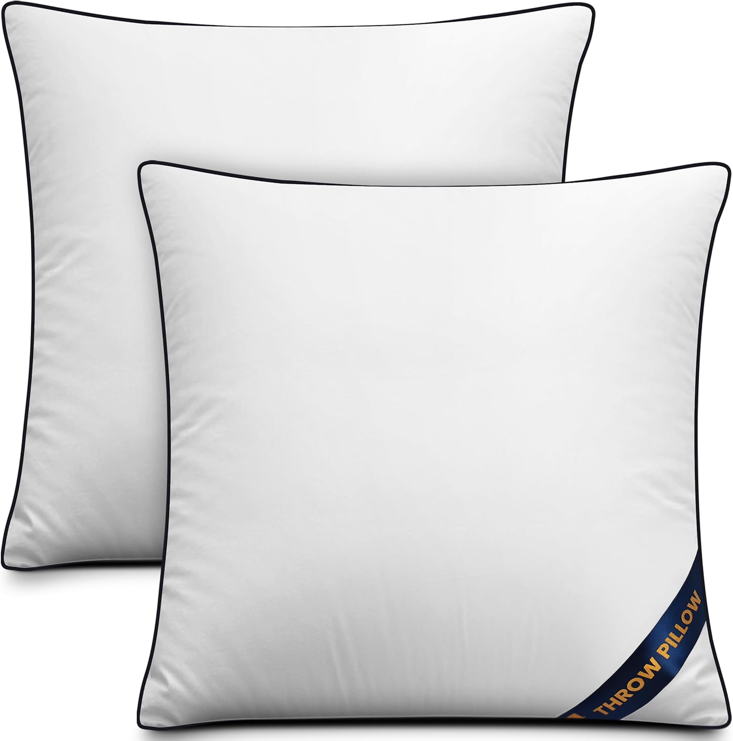 Utopia Bedding Throw Pillow Inserts (Pack of 2, White), 18 x 18 Inches
